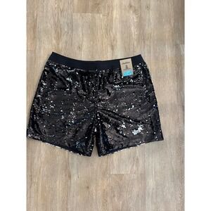 Chubbies Mens Black Sequin Shorts 5.5" Inseam 2-in-1 Liner XL New With Tags